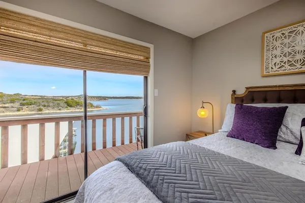 a view of ocean from a balcony