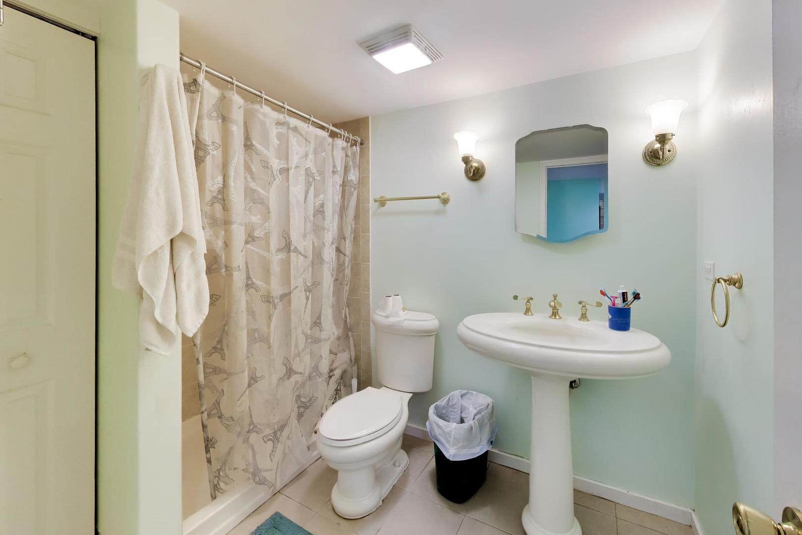 458 West Alma Street Elmhurst, IL 60126 - Photo 24 of 29 a bathroom with a sink mirror toilet and shower