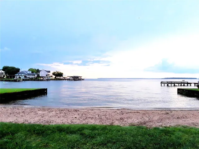 a view of an ocean and beach