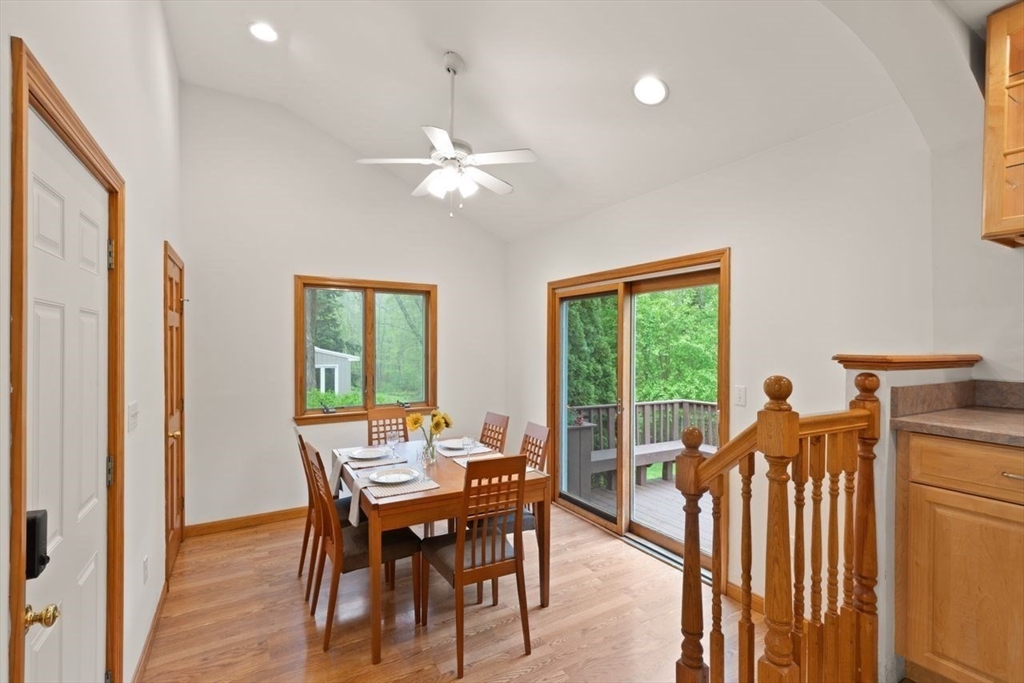 23 Gabriel Road Sharon, MA 02067 - Photo 9 of 41 a view of a dining room with furniture window and outside view