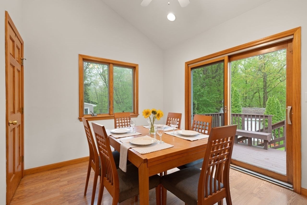 23 Gabriel Road Sharon, MA 02067 - Photo 10 of 41 a view of a dining room with furniture window and outside view