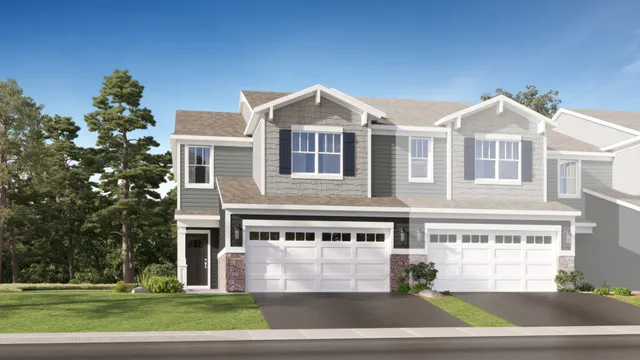 a front view of a house