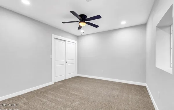 a view of an empty room