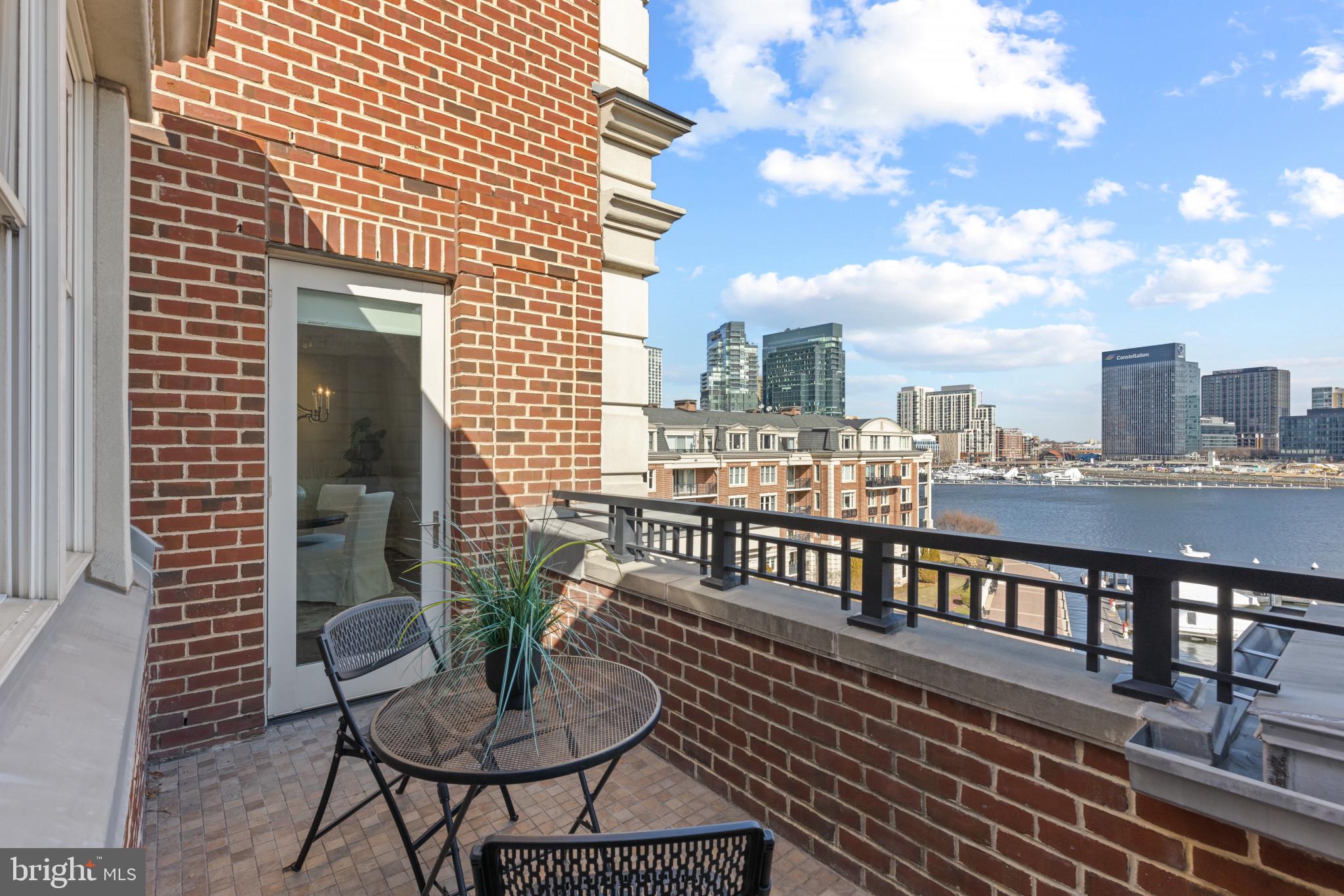 801 Key Highway, Unit P62 Baltimore, MD 21230 - Photo 38 of 39 Private Penthouse Balcony with Exquisite Views
