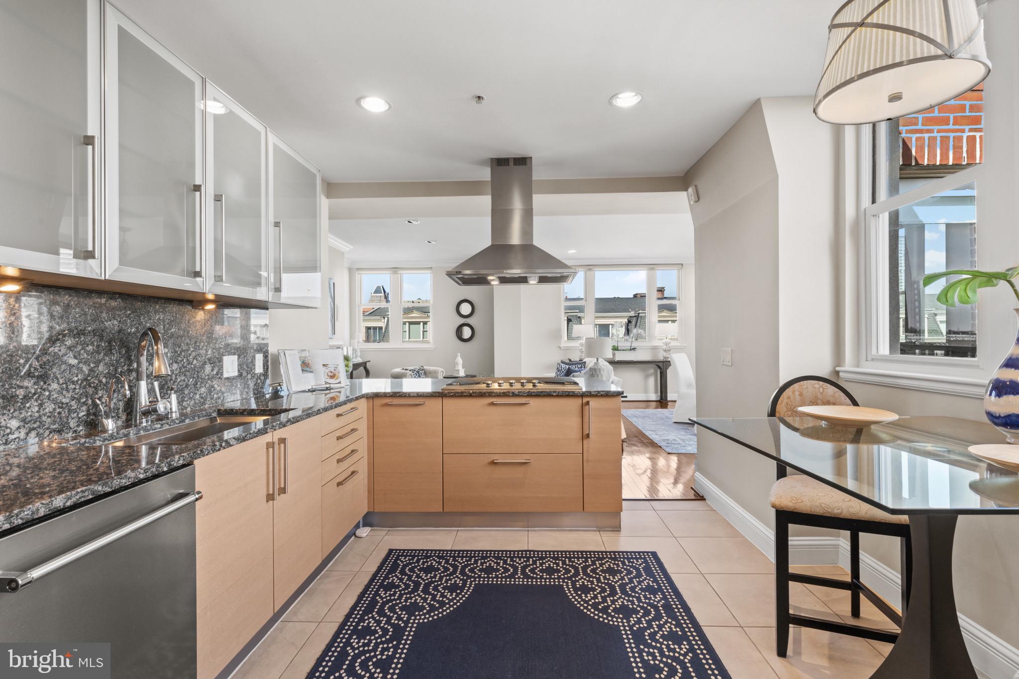 801 Key Highway, Unit P62 Baltimore, MD 21230 - Photo 9 of 39 Gourmet Kitchen into Living/Dining Area