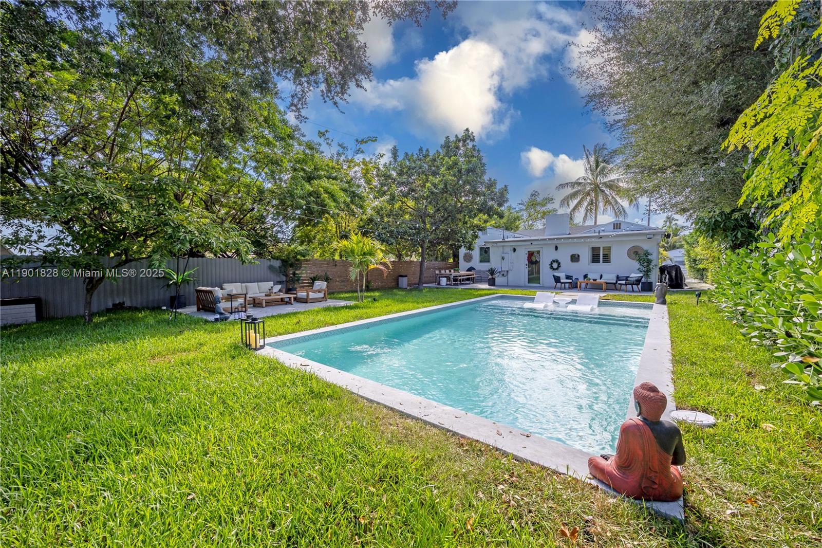 11 Northwest 45th Street Miami, FL 33127 - Photo 25 of 28 a view of a backyard with swimming pool
