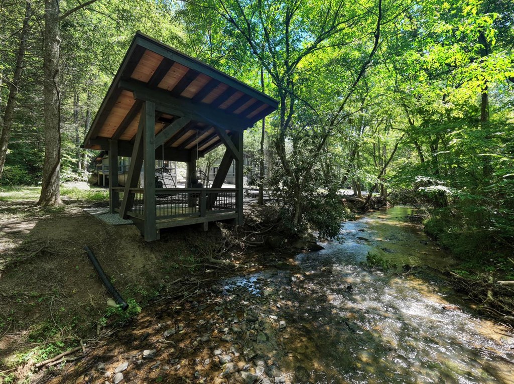 500 Williamstown Road Mineral Bluff, GA 30559 - Photo 55 of 71 Creekside Pavilion with Nest Swings