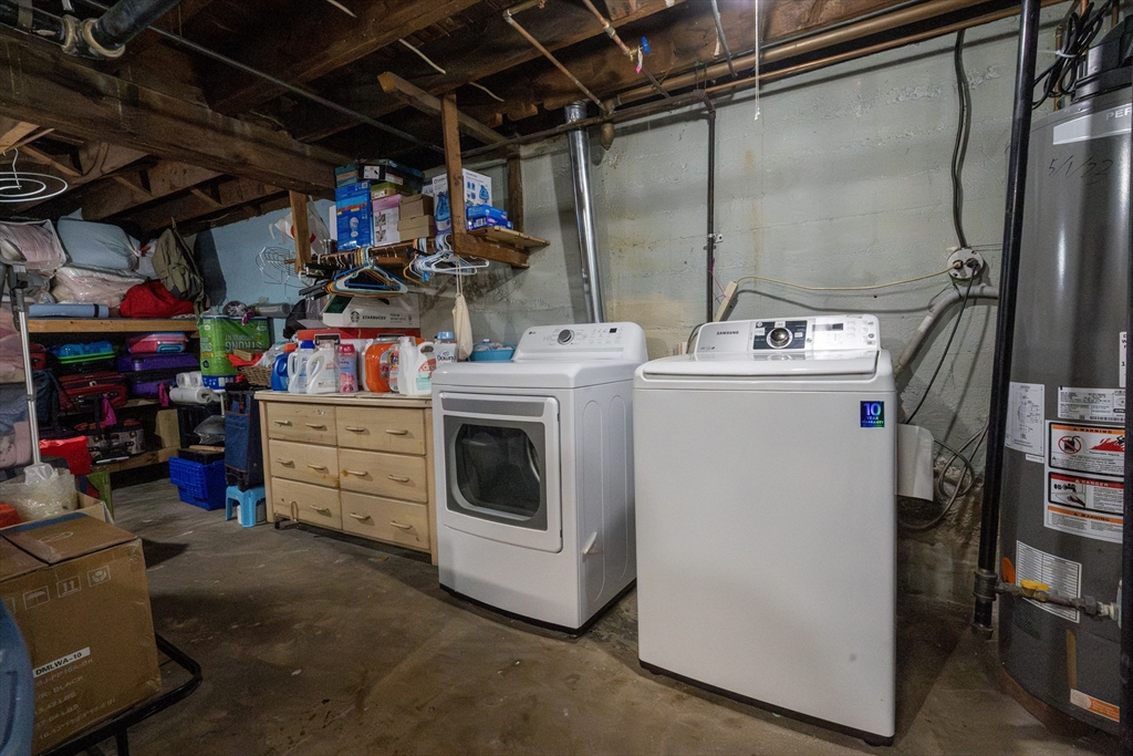 45 North Crescent Circle Sudbury, MA 01776 - Photo 16 of 16 a utility room with dryer and washer