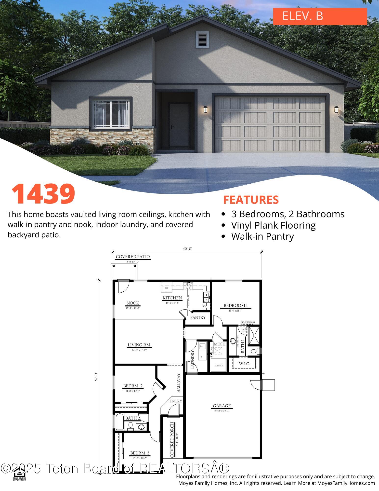 1634 Wrangler Way Pinedale, WY 82941 - Photo 2 of 2 Floor Plan