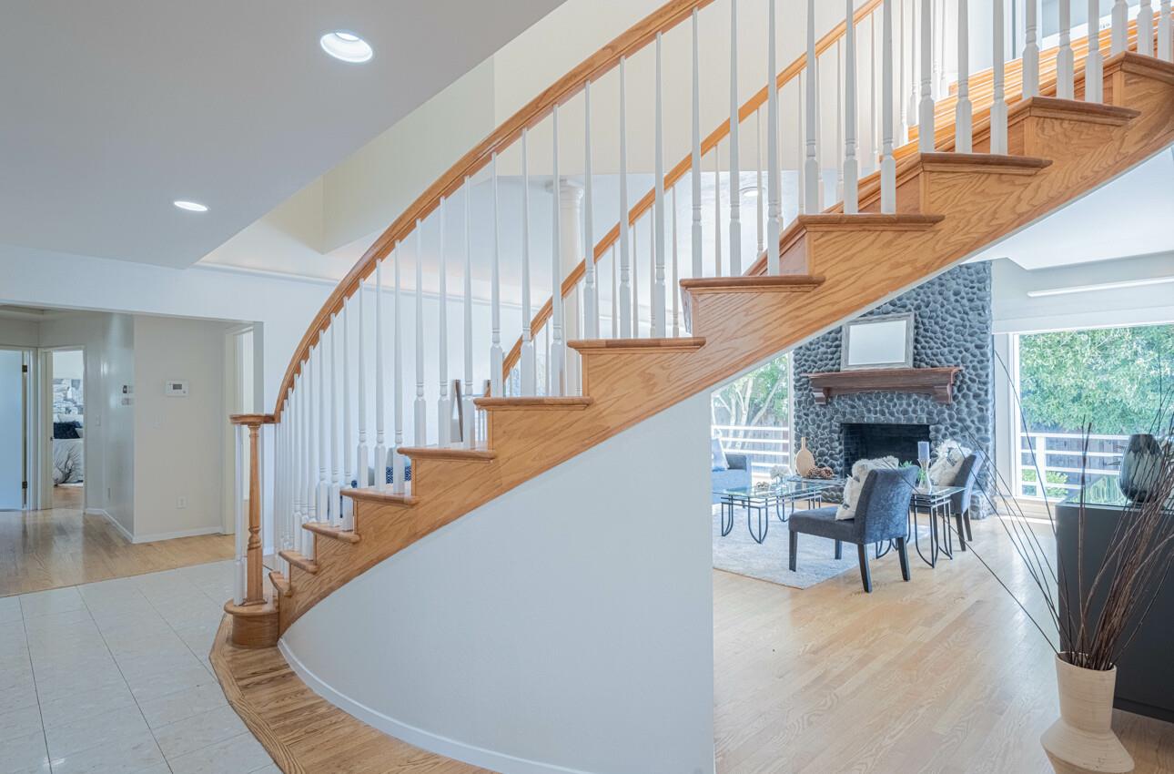175 Tamarack Drive Aptos, CA 95003 - Photo 11 of 54 a view of entryway and hall with wooden floor