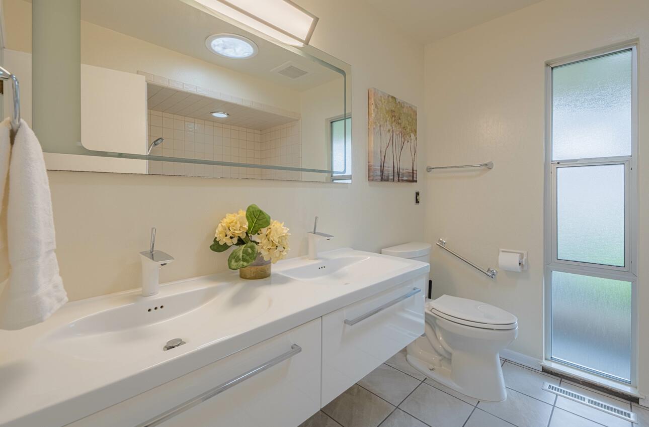175 Tamarack Drive Aptos, CA 95003 - Photo 32 of 54 a bathroom with a sink a toilet and shower
