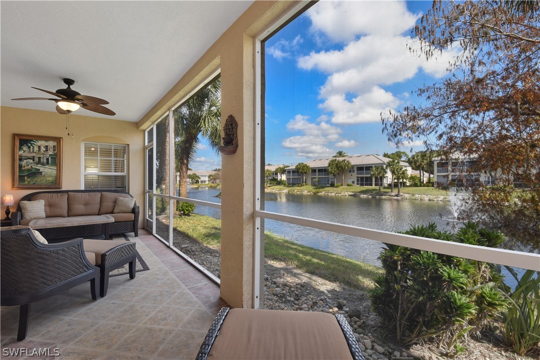 6838 Lantana Bridge Road, Unit 102 Naples, FL 34109 - Photo 3 of 34 a view of a balcony with chairs