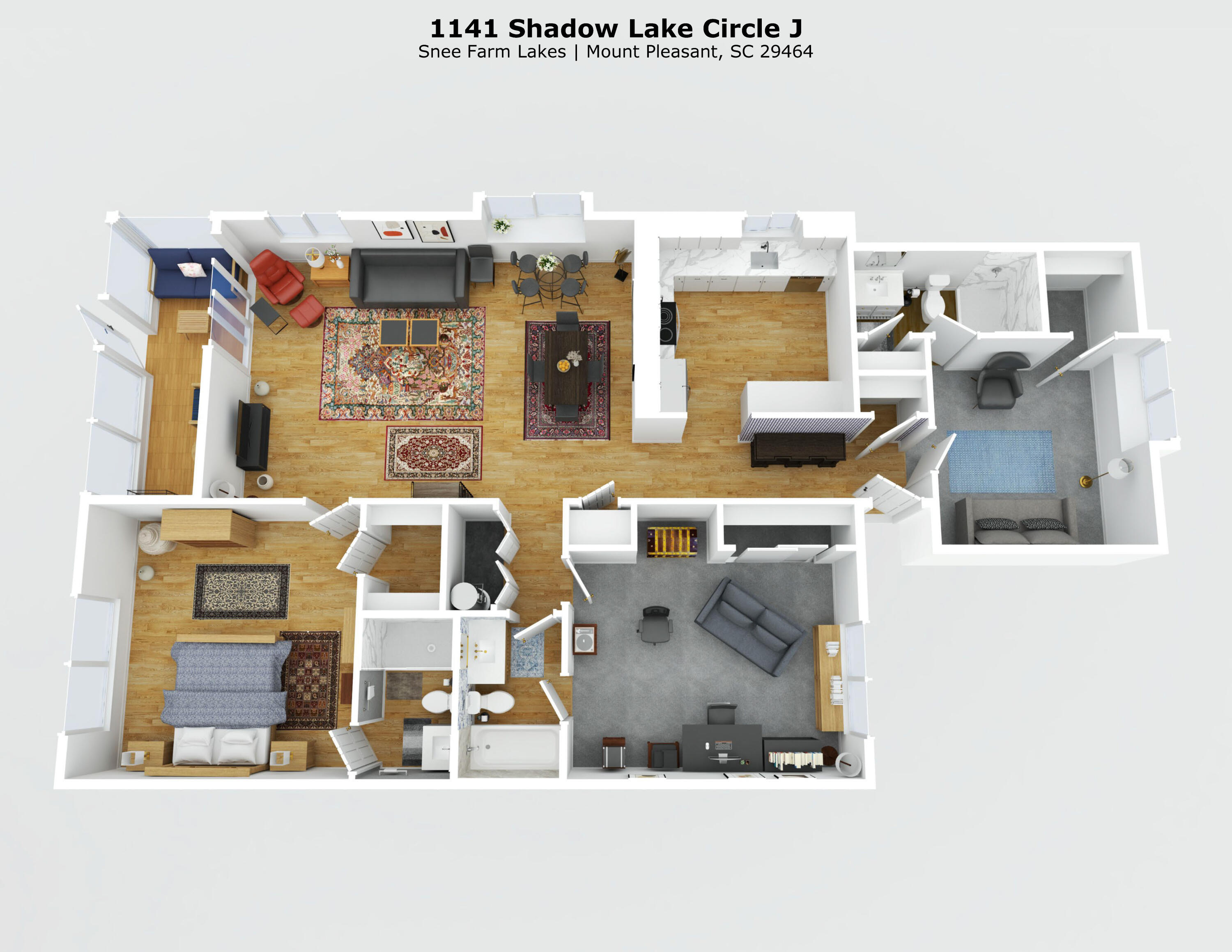 1141 Shadow Lake Circle, Unit J Mount Pleasant, SC 29464 - Photo 41 of 42 3D_floorplan
