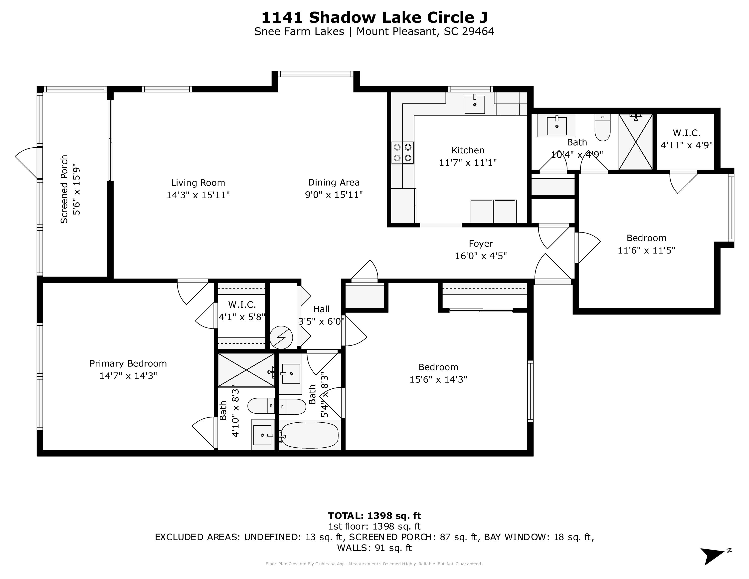 1141 Shadow Lake Circle, Unit J Mount Pleasant, SC 29464 - Photo 42 of 42 2D_floorplan