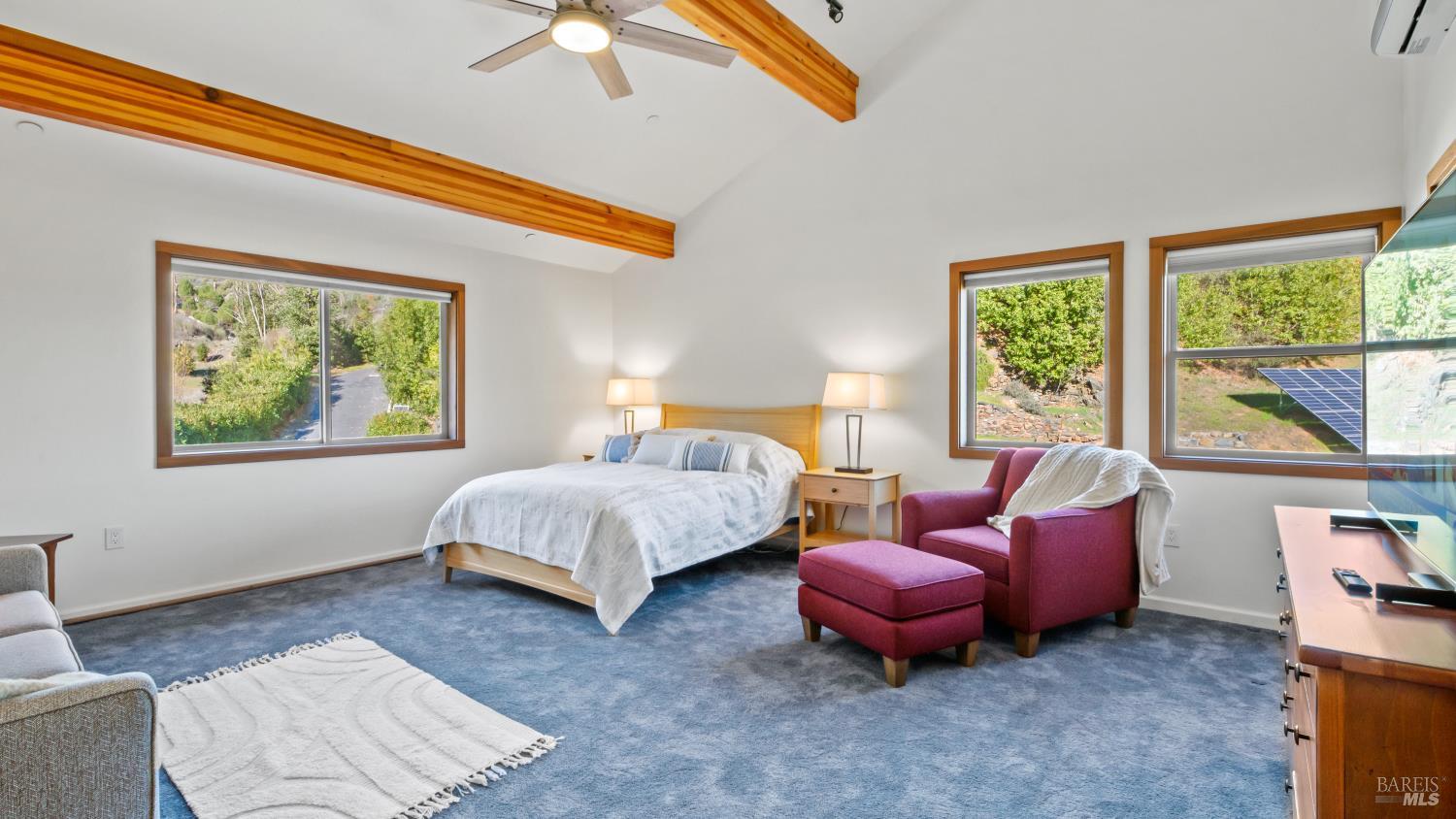 11081 Van Dorn Reservoir Road, Unit 1 Middletown, CA 95461 - Photo 28 of 68 a bedroom with a bed and a couch