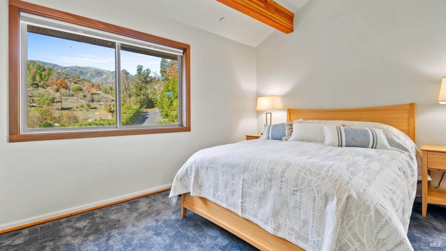 11081 Van Dorn Reservoir Road, Unit 1 Middletown, CA 95461 - Photo 29 of 68 a bedroom with a bed and a window