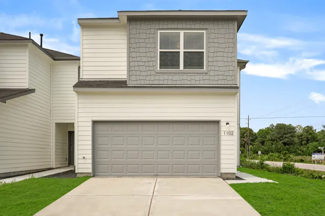 a front view of a house