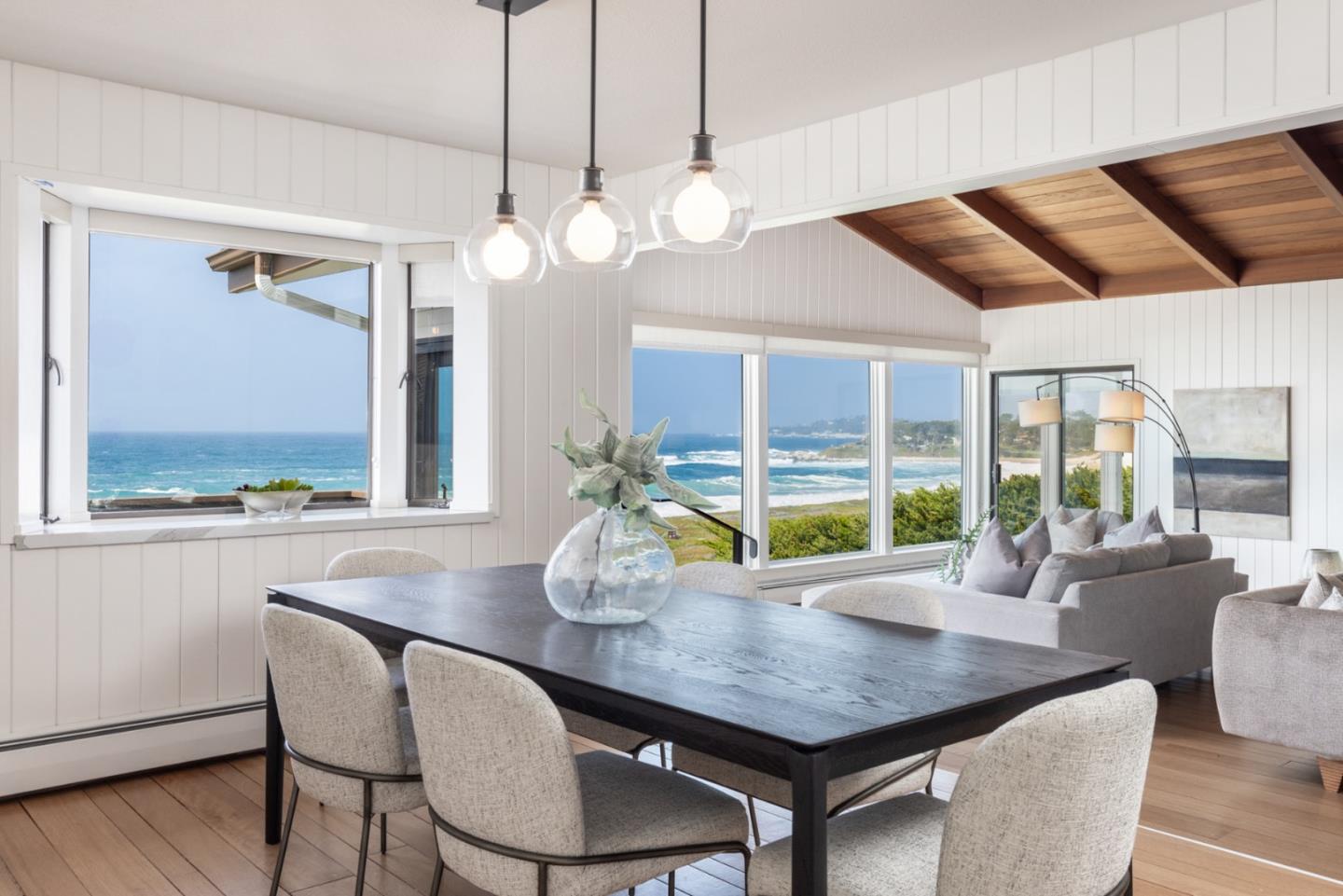 2715 Ribera Road Carmel, CA 93923 - Photo 2 of 41 a view of a dining room with furniture wooden floor and chandelier
