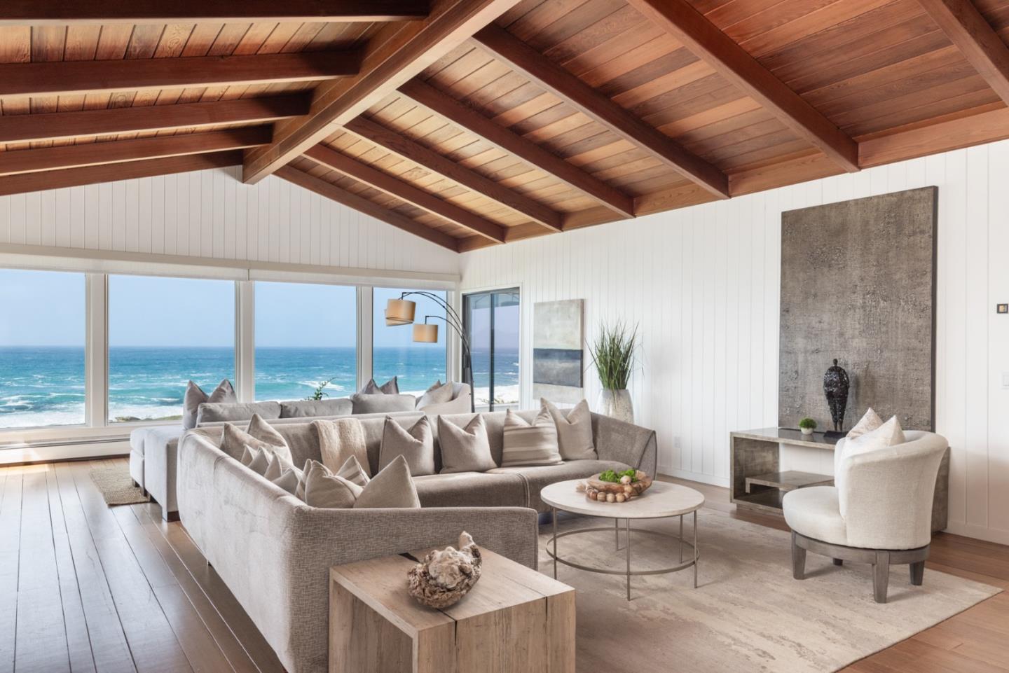 2715 Ribera Road Carmel, CA 93923 - Photo 5 of 41 a living room with furniture and a large window