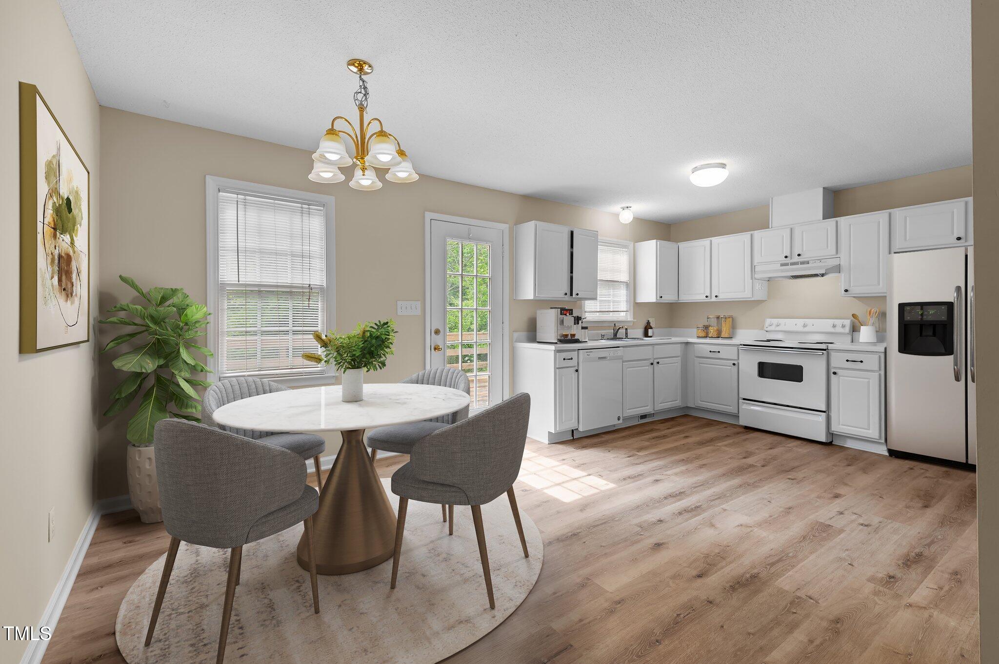 160 Fox Run Road Youngsville, NC 27596 - Photo 18 of 48 Virtually Staged Kitchen/Dining