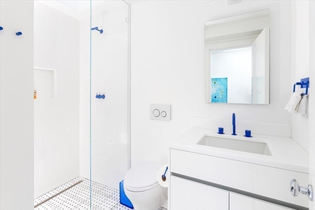 158 West Canton Street Boston, MA 02118 - Photo 13 of 25 a bathroom with a sink a toilet and shower