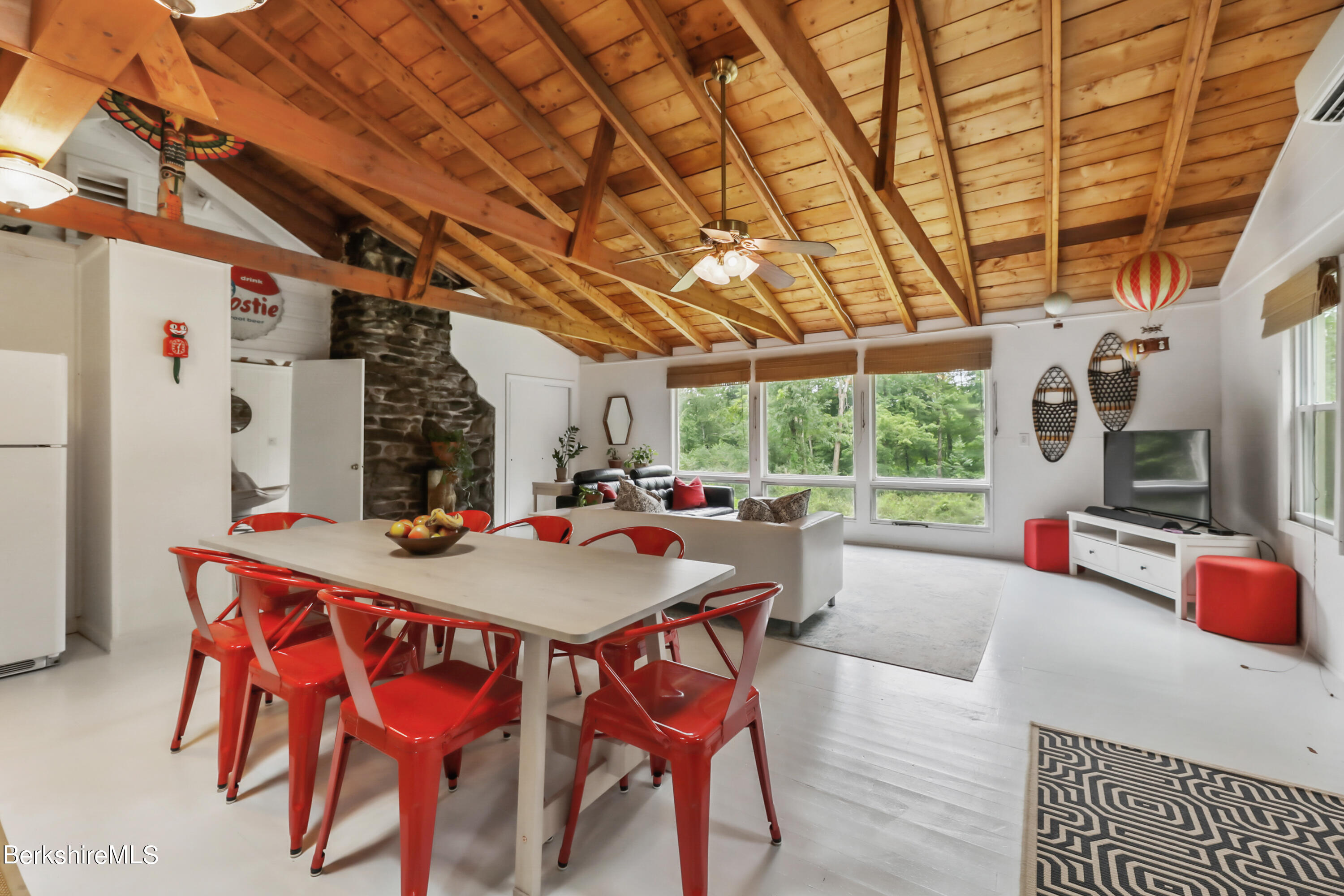 11 Mahkeenac Heights Road Stockbridge, MA 01262 - Photo 3 of 26 a view of a dining room with furniture window and outside view