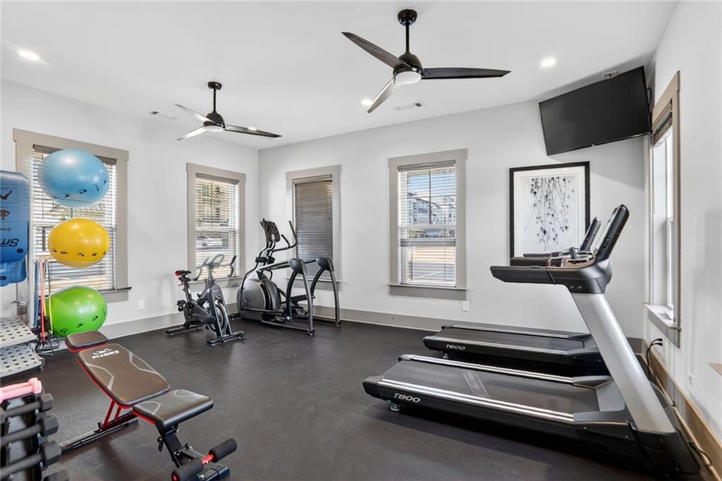3321 Orwell Way, Unit 3402 Cumming, GA 30041 - Photo 26 of 30 a room with gym equipment