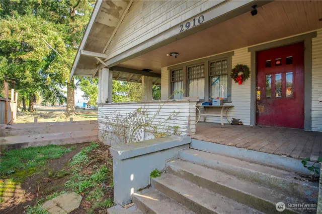 a view of outdoor space and porch