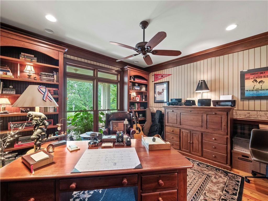 594 Peachtree Road Hoschton, GA 30548 - Photo 34 of 96 a view of a dining room with furniture window and outside view