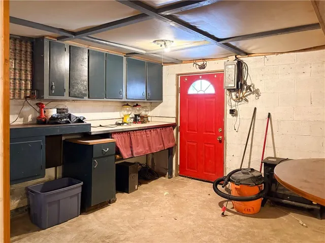 a room with musical instruments