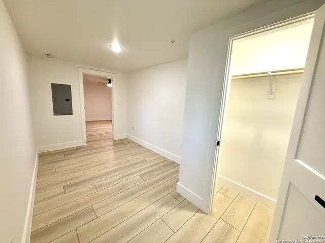 a view of an empty room