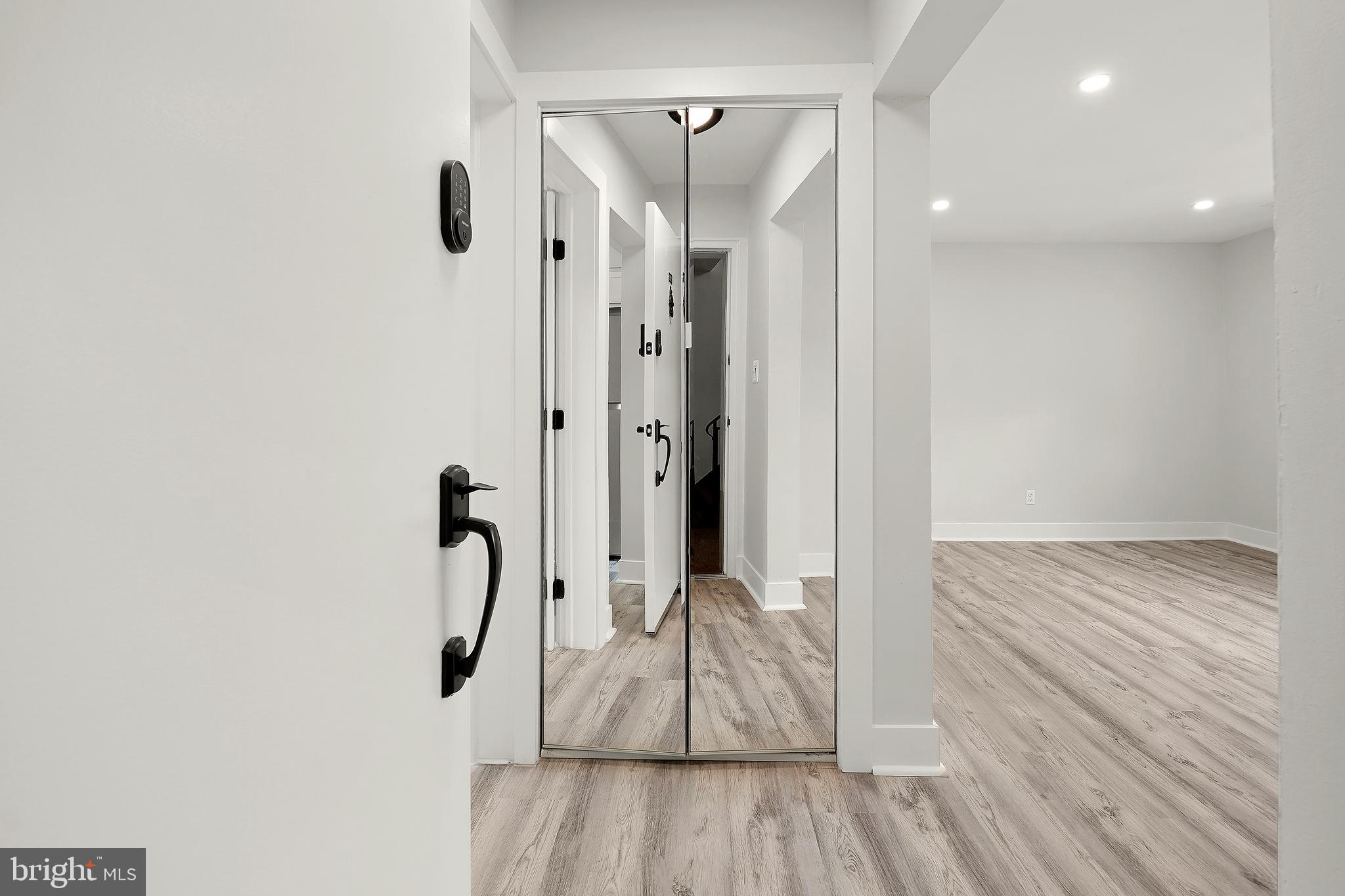 a view of a bathroom with a shower