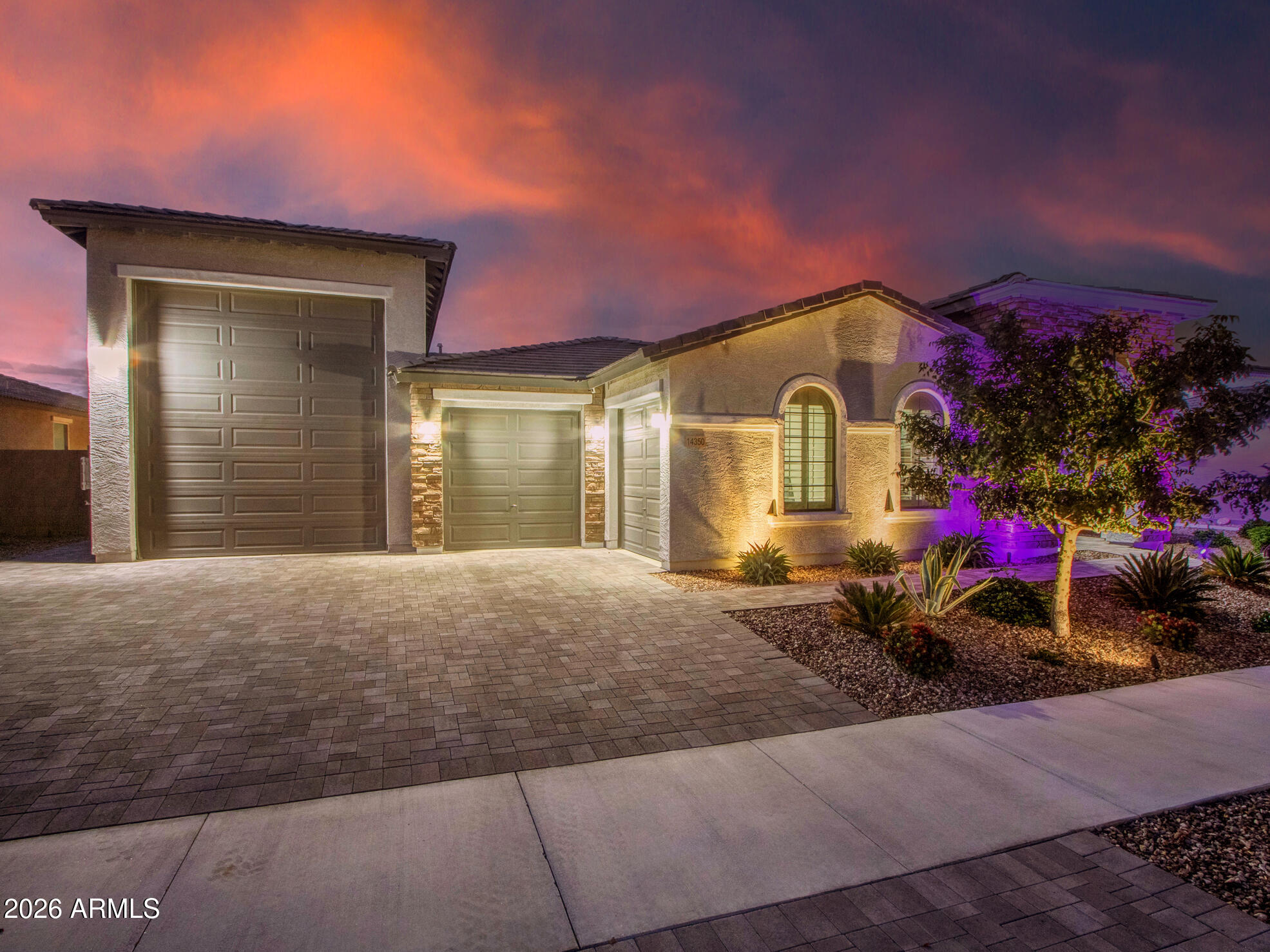 14350 West Boca Raton Road Surprise, AZ 85379 - Photo 74 of 75 01-Evening_Front--(4)