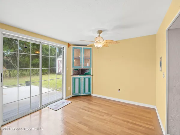 a view of a room with natural light