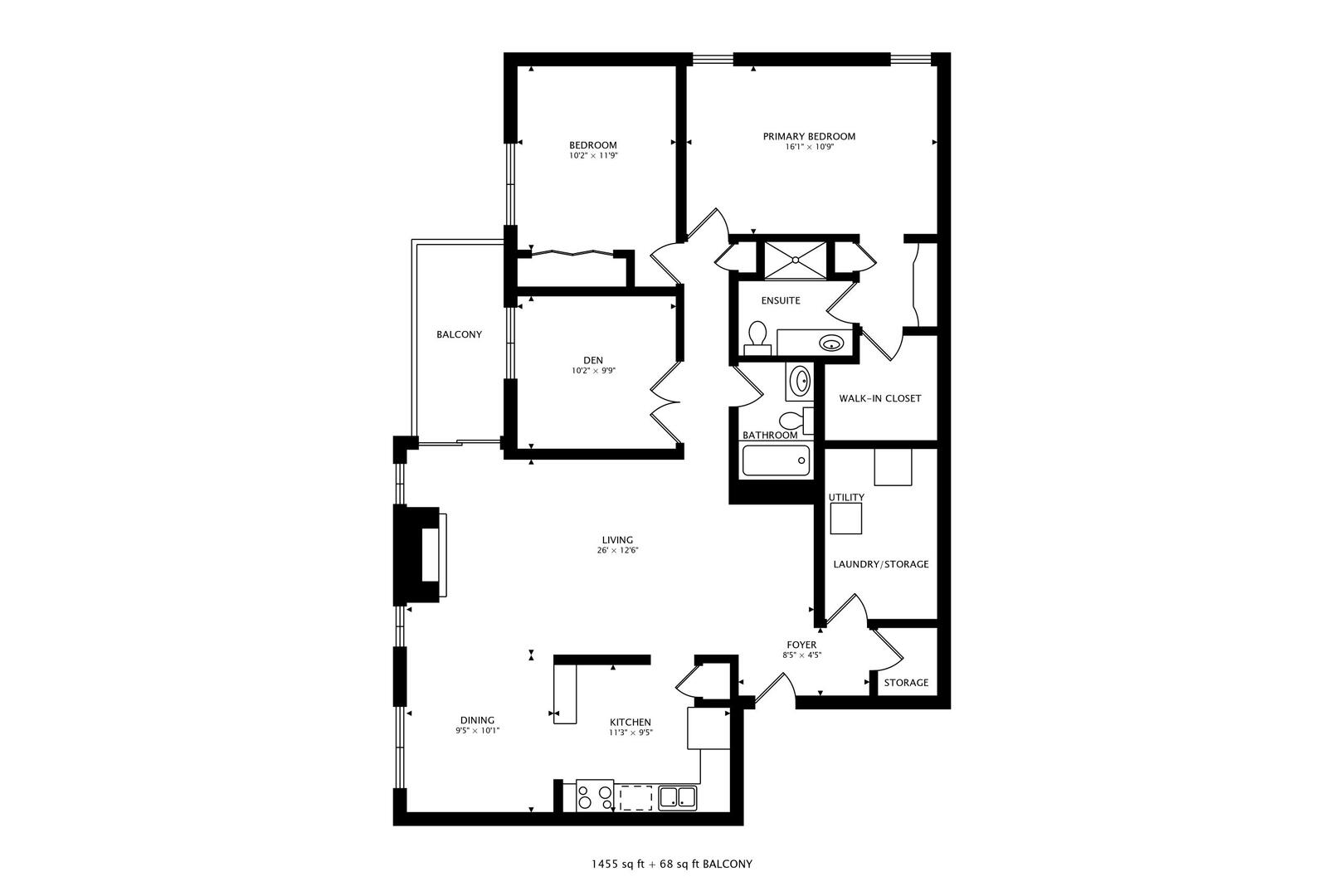 350 Newgate Court, Unit 2Z Schaumburg, IL 60193 - Photo 18 of 18 a picture of a floor plan