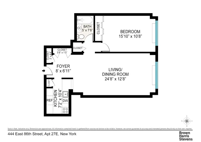 $670,000 | 444 East 86th Street, Unit 27E | Upper East Side