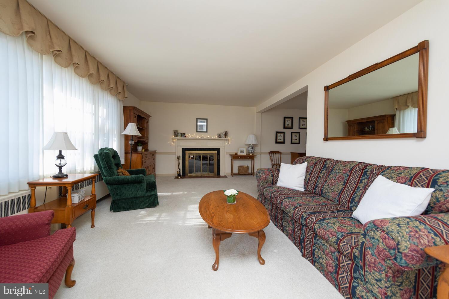 2129 Benezet Road Abington, PA 19001 - Photo 4 of 36 Living room with view of Gas Fireplace