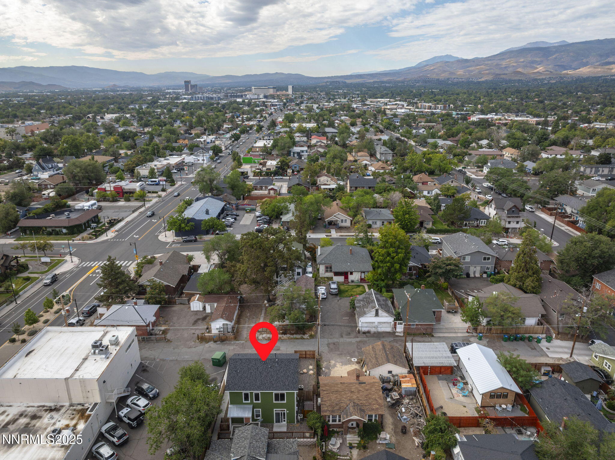 446 Roberts Street Reno, NV 89502 - Photo 13 of 14 an aerial view of a city with lots of residential buildings