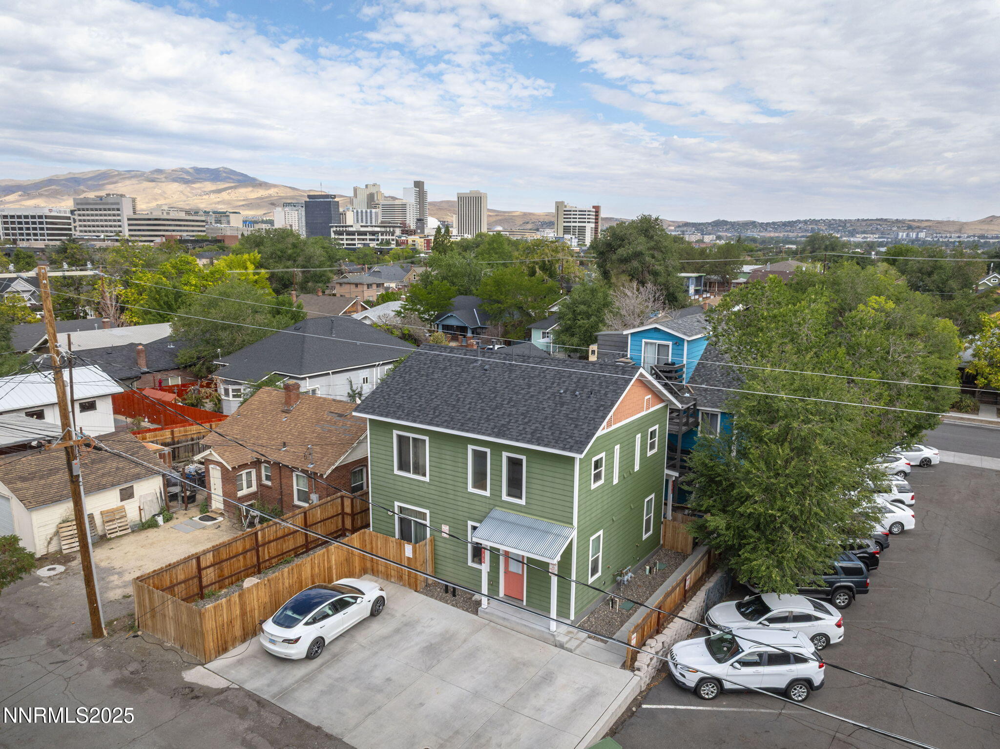 446 Roberts Street Reno, NV 89502 - Photo 3 of 14 an aerial view of a house with a garden space