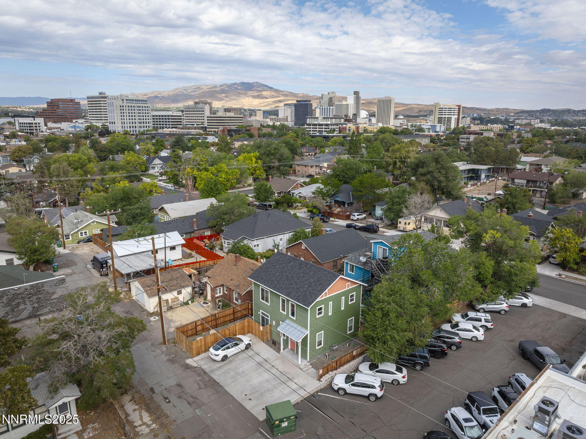 446 Roberts Street Reno, NV 89502 - Photo 9 of 14 an aerial view of a city with lots of residential buildings
