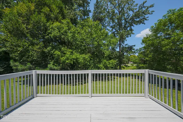 a view of a wooden roof