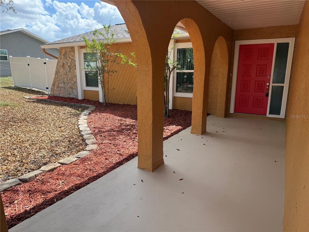 a view of an empty room