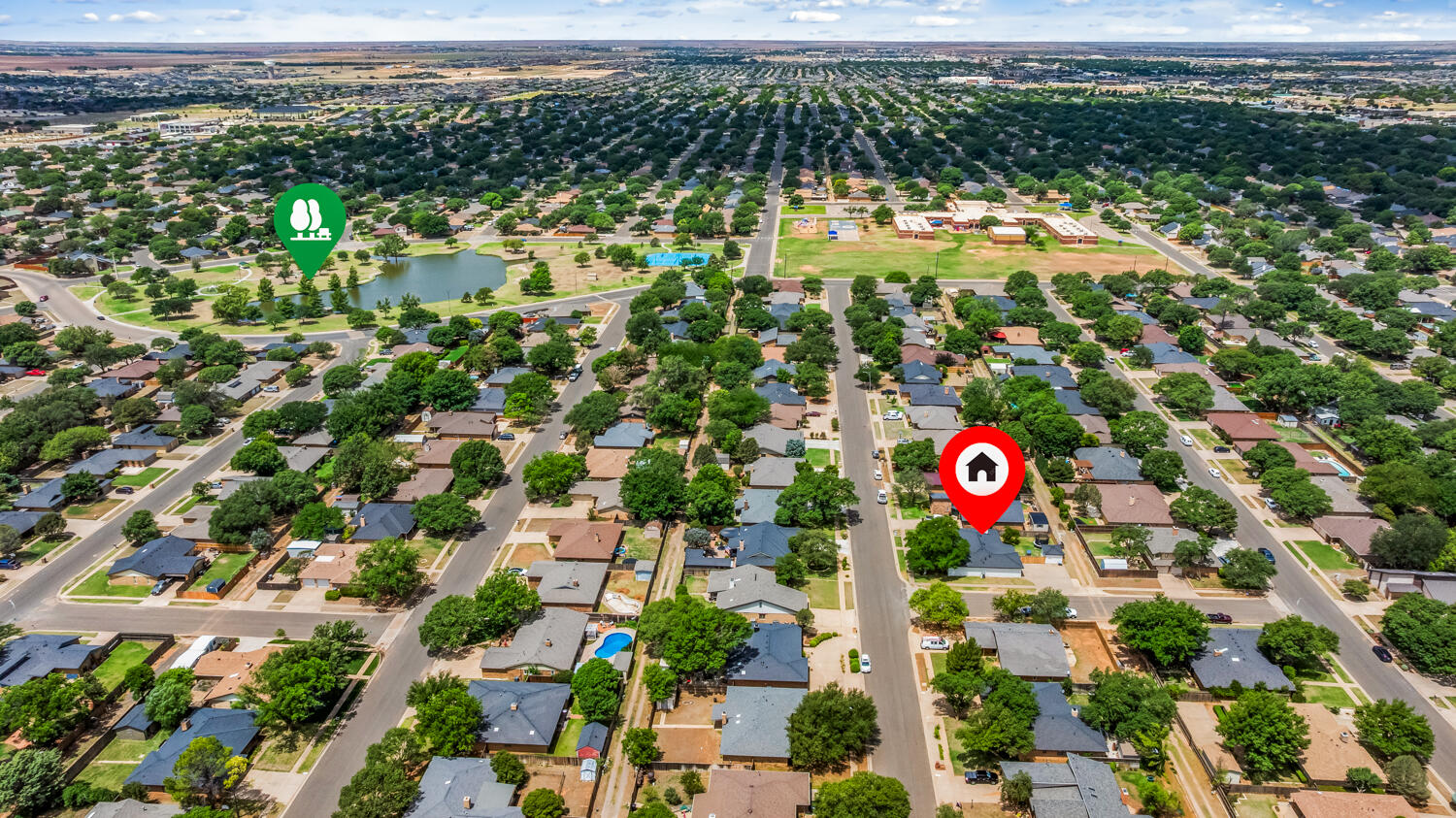 5402 89th Street Lubbock, TX 79424 - Photo 37 of 42 5402 89th St drone with markers-1