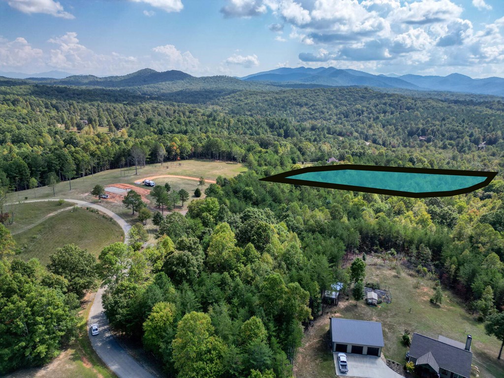 2 Barnes Creek Road Young Harris, GA 30582 - Photo 16 of 20 an aerial view of a house with a yard