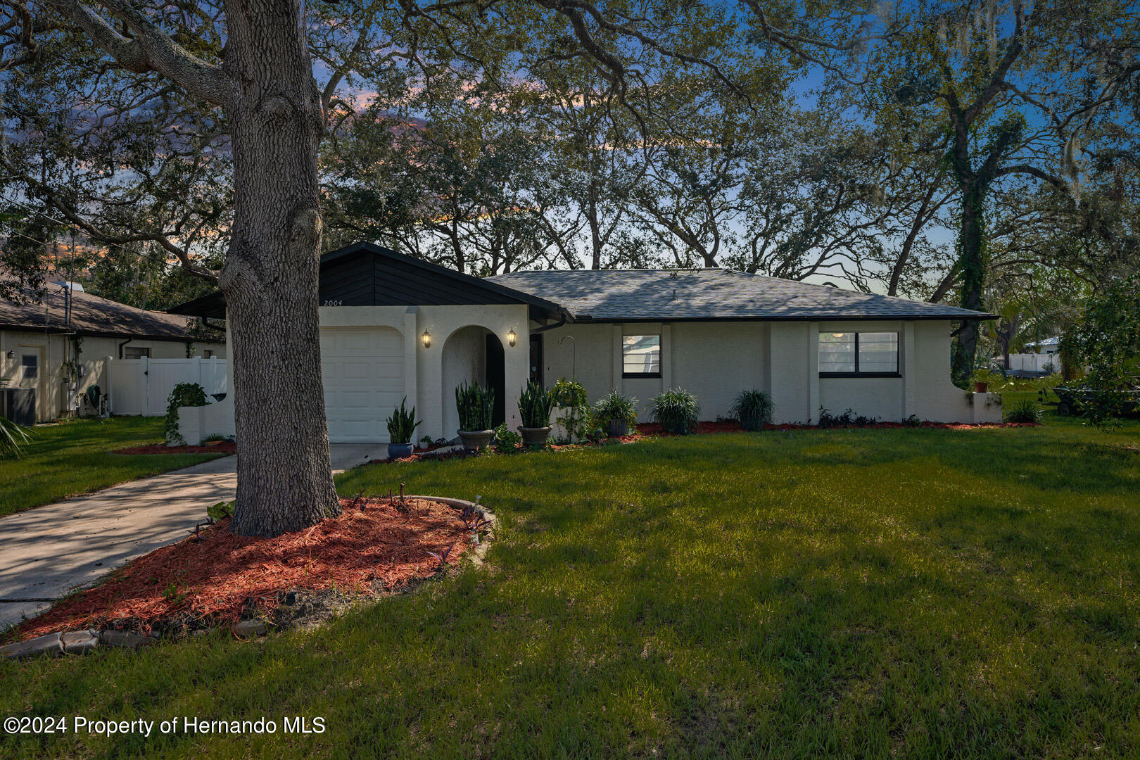 2004 Nobleton Avenue Spring Hill, FL 34608 - Photo 2 of 38 a front view of house with yard and green space