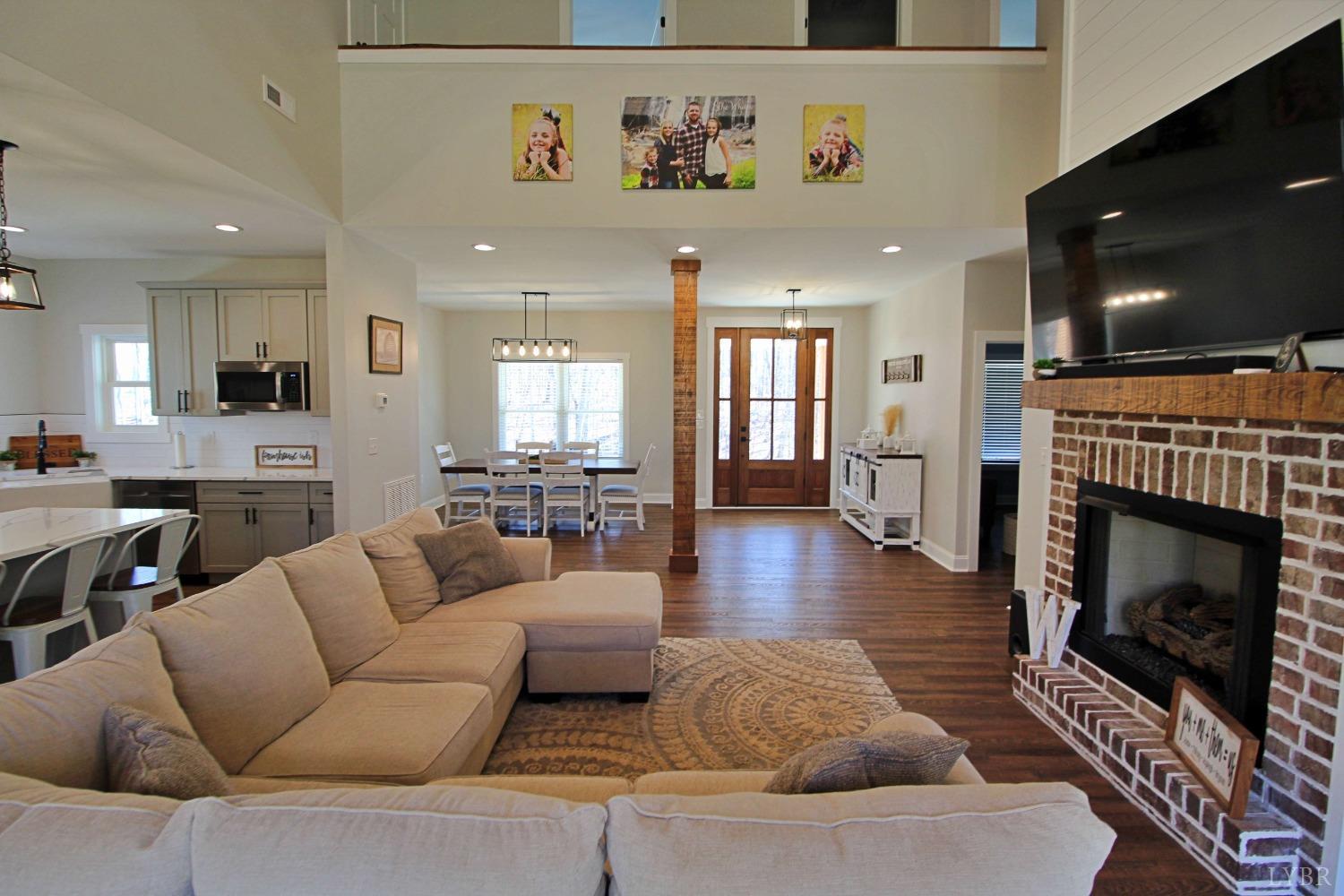 45 Langdon Road Evington, VA 24550 - Photo 15 of 74 a living room with furniture and a fireplace