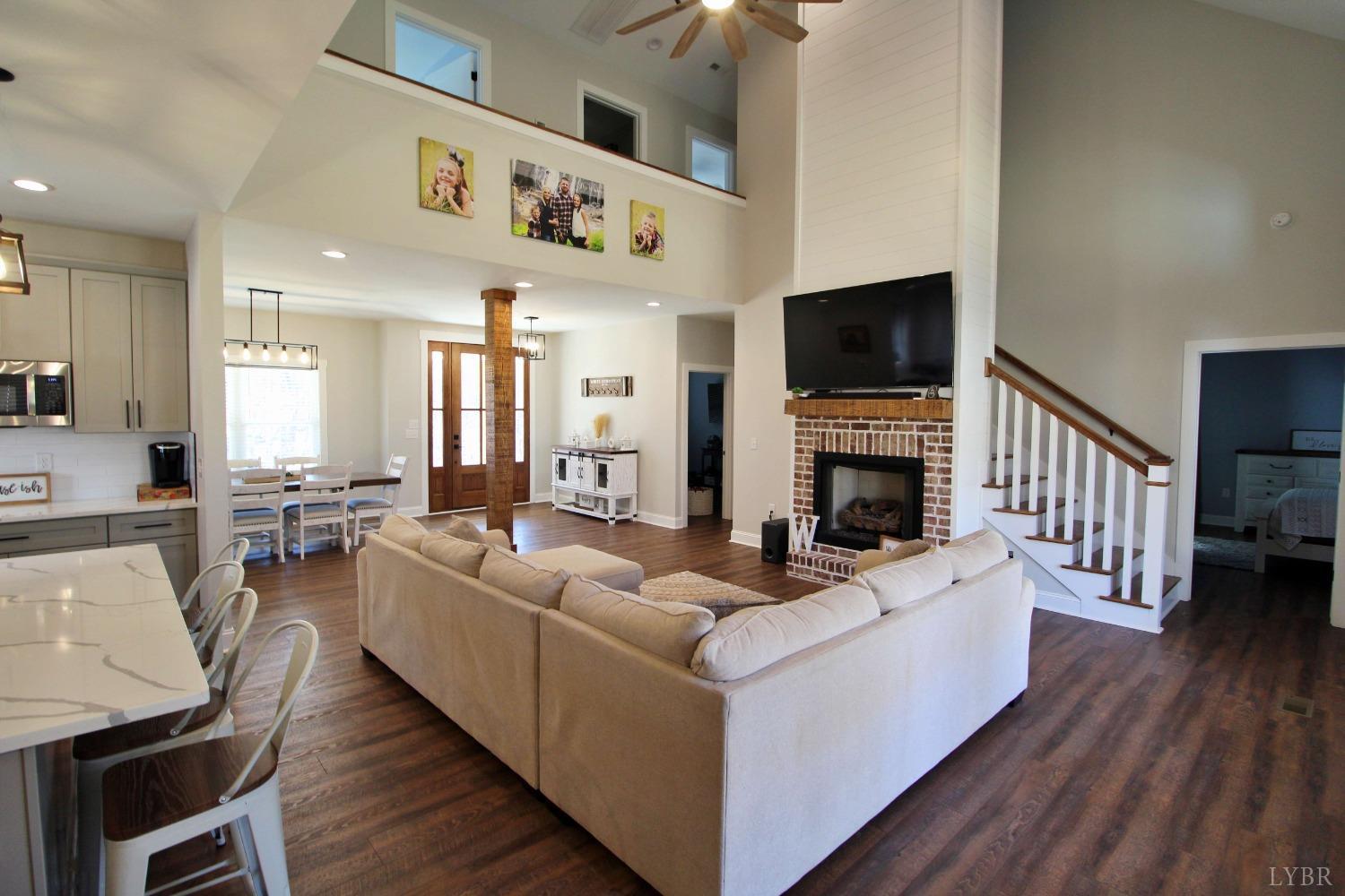 45 Langdon Road Evington, VA 24550 - Photo 18 of 74 a living room with furniture and a flat screen tv