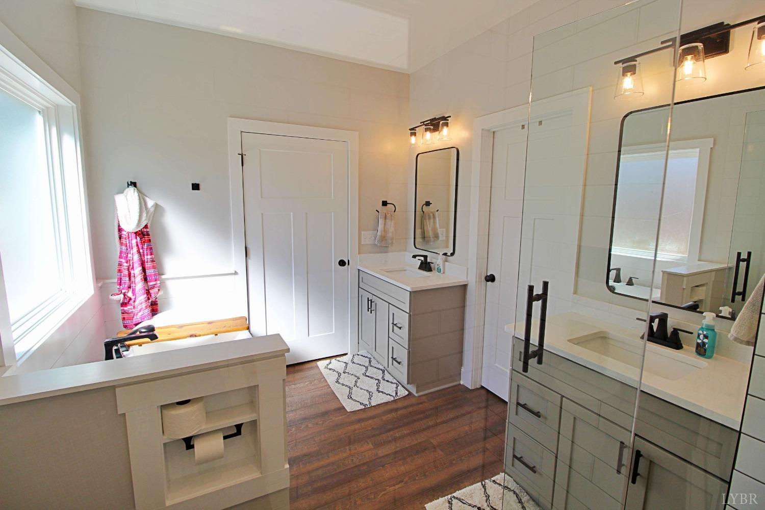 45 Langdon Road Evington, VA 24550 - Photo 43 of 74 a bathroom with a sink and a mirror