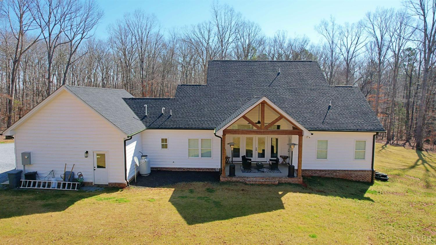 45 Langdon Road Evington, VA 24550 - Photo 68 of 74 a front view of a house with a yard outdoor seating and barbeque oven