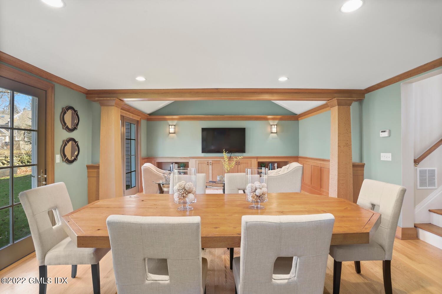 7 Owenoke Way Riverside, CT 06878 - Photo 14 of 37 a view of a dining room with furniture